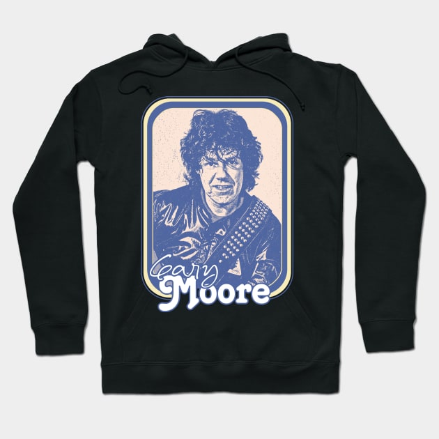 Gary Moore /// Retro Styled Fan Art Design Hoodie by DankFutura